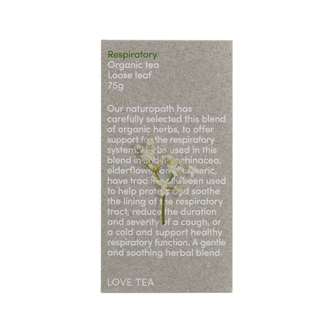 Love Tea Organic Respiratory Loose Leaf 75g