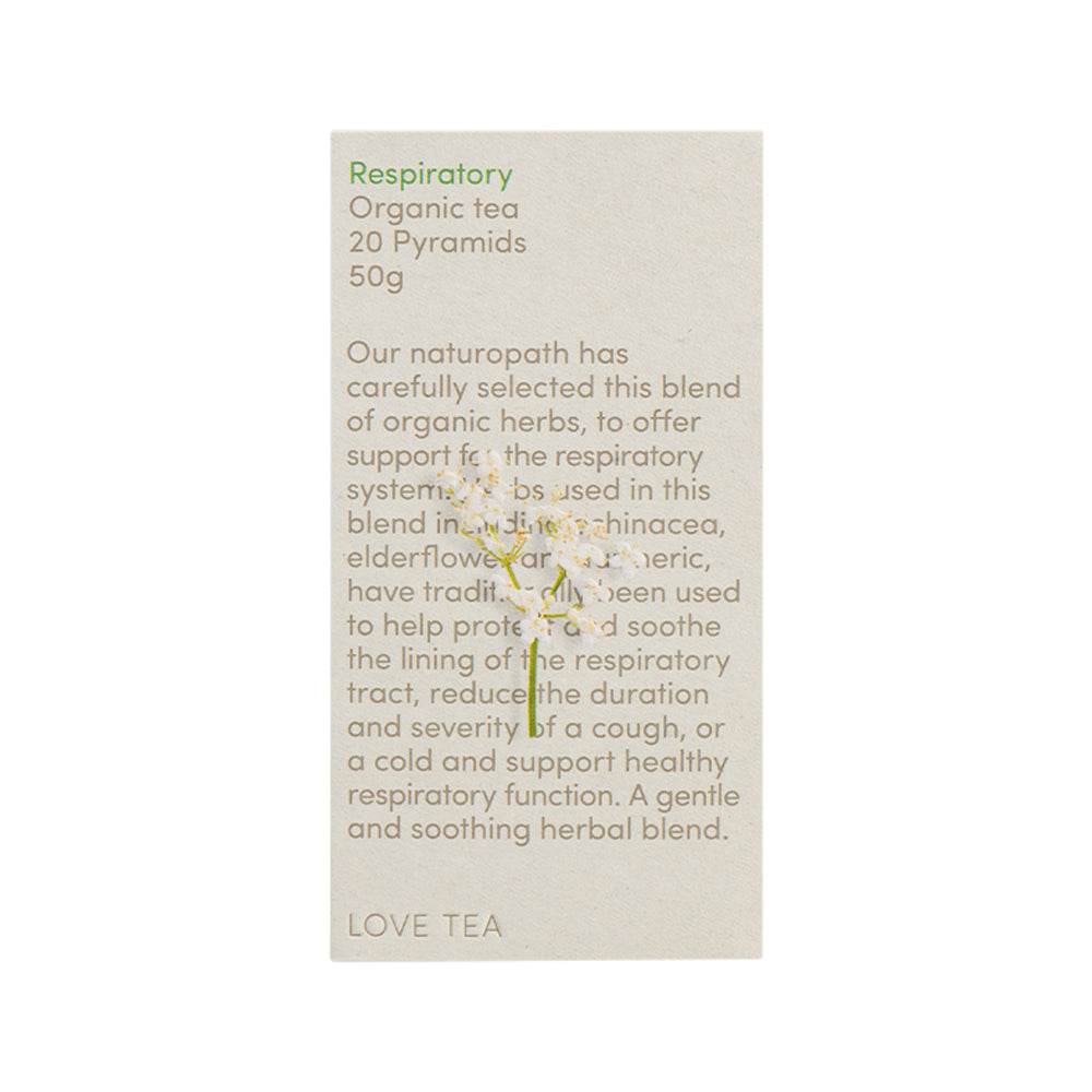 Love Tea Organic Respiratory x 20 Pyramids