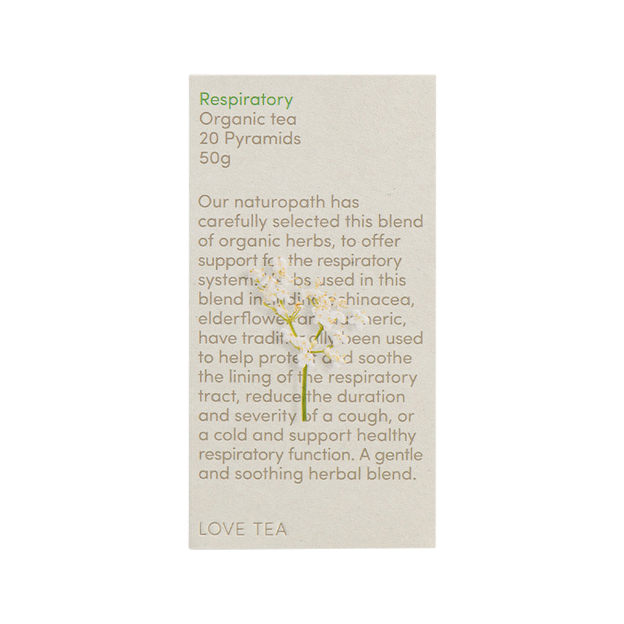Love Tea Organic Respiratory x 20 Pyramids