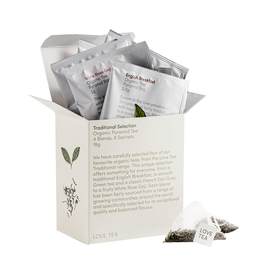 Love Tea Organic Selection Traditional x 8 Pyramids