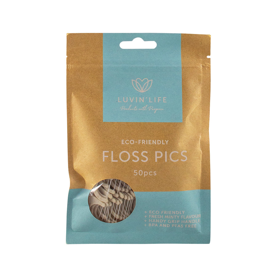 Luvin Life Floss Pics (Fresh Mint) x 50 Pack