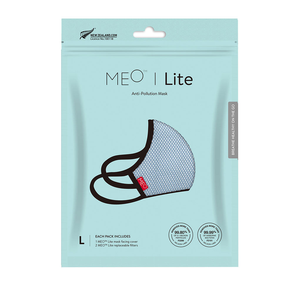 MEO Lite Anti Pollution Face Mask Blue Large