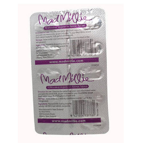 Mad Millie Vegetable Vegetable Rennet 10 Tablets