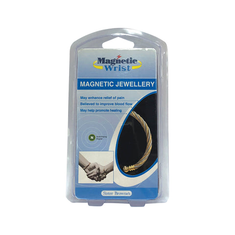 Magnetic Rope Twist (Gold and Silver) Bangle