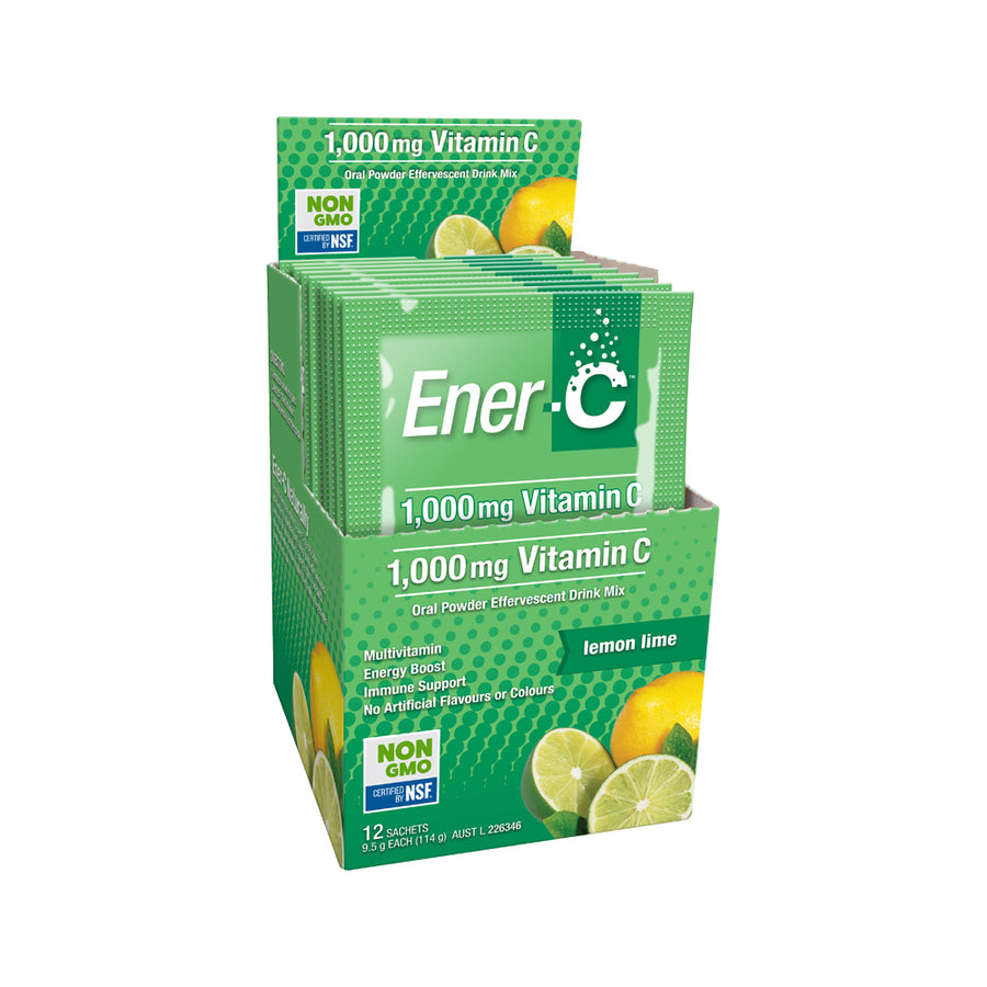 Martin Pleasance Ener C Vit C Lemon Lime Sachet 9.5g x 12Pk