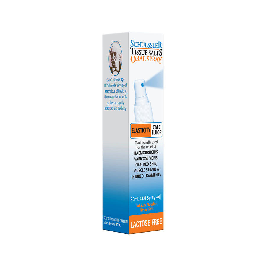 Schuessler Tissue Salts Oral Spray Elasticity Calc Fluor 30ml