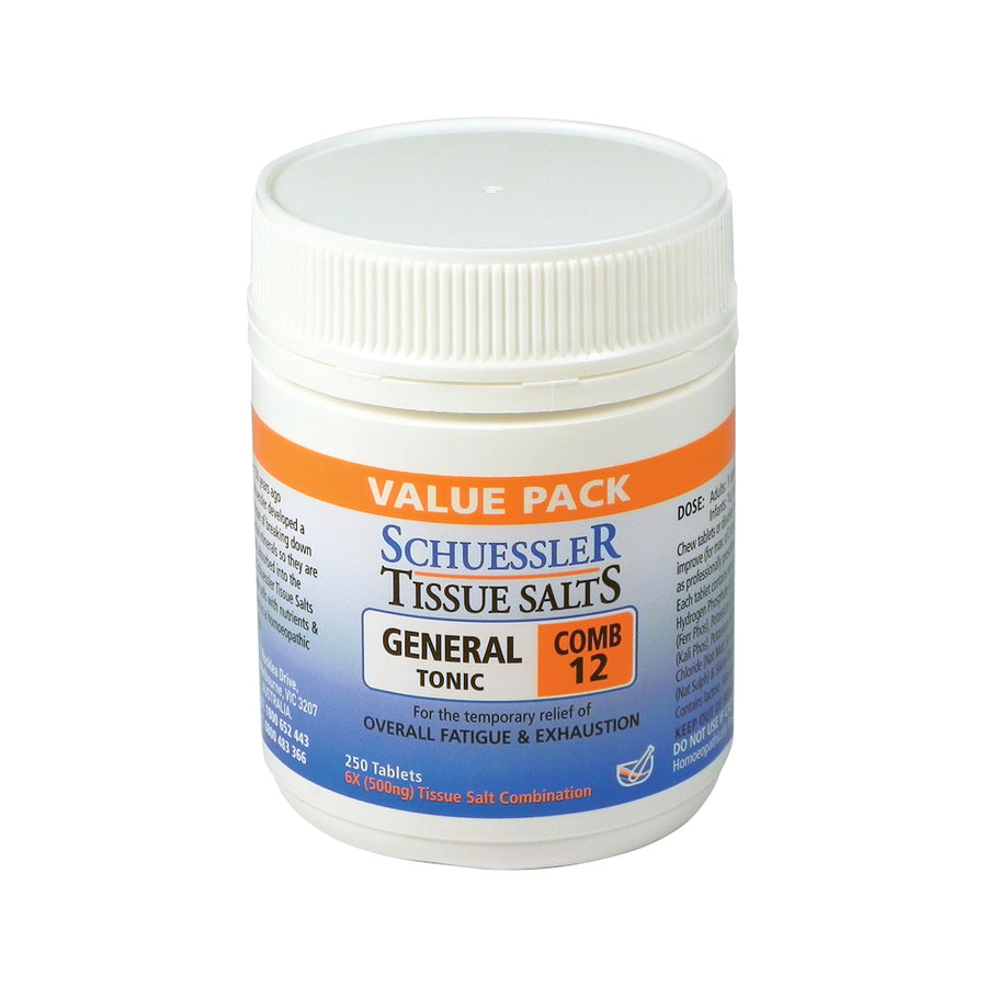 Martin Pleasance Tissue Salts Comb 12 (General Tonic) 250t