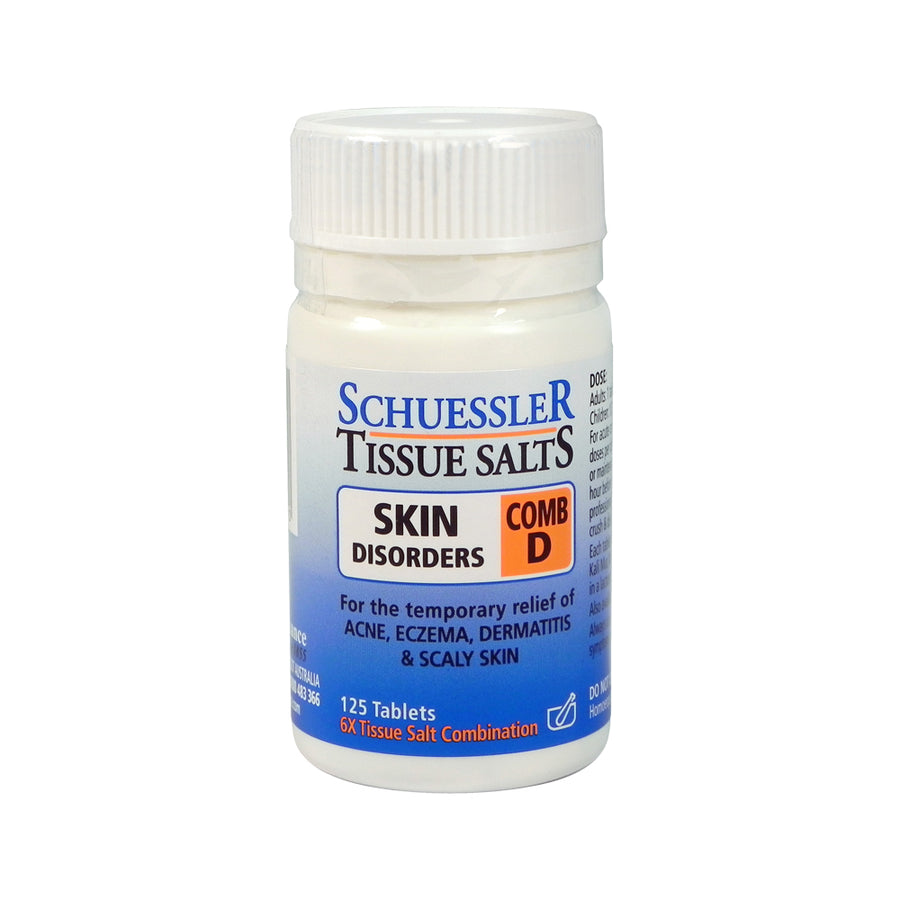 Martin Pleasance Tissue Salts Comb D (Skin Disorders) 125t