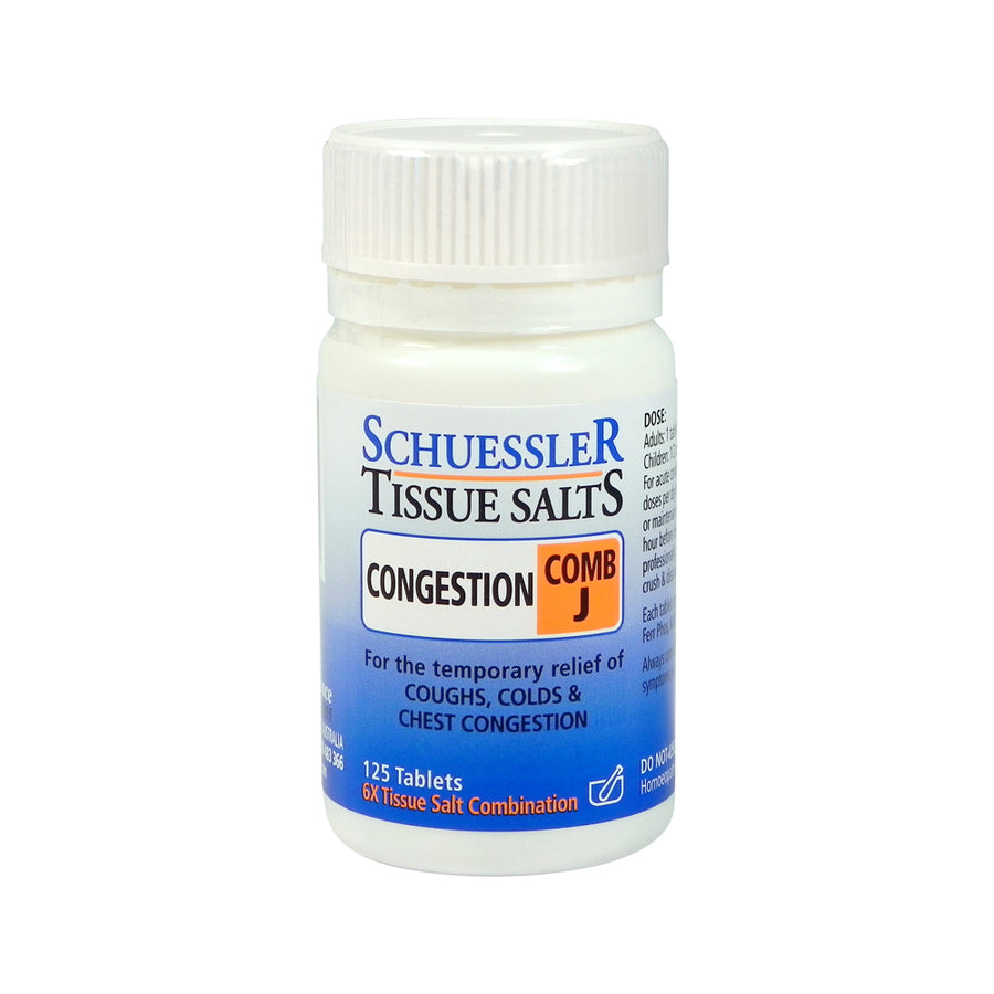 Martin Pleasance Tissue Salts Comb J (Congestion) 125t