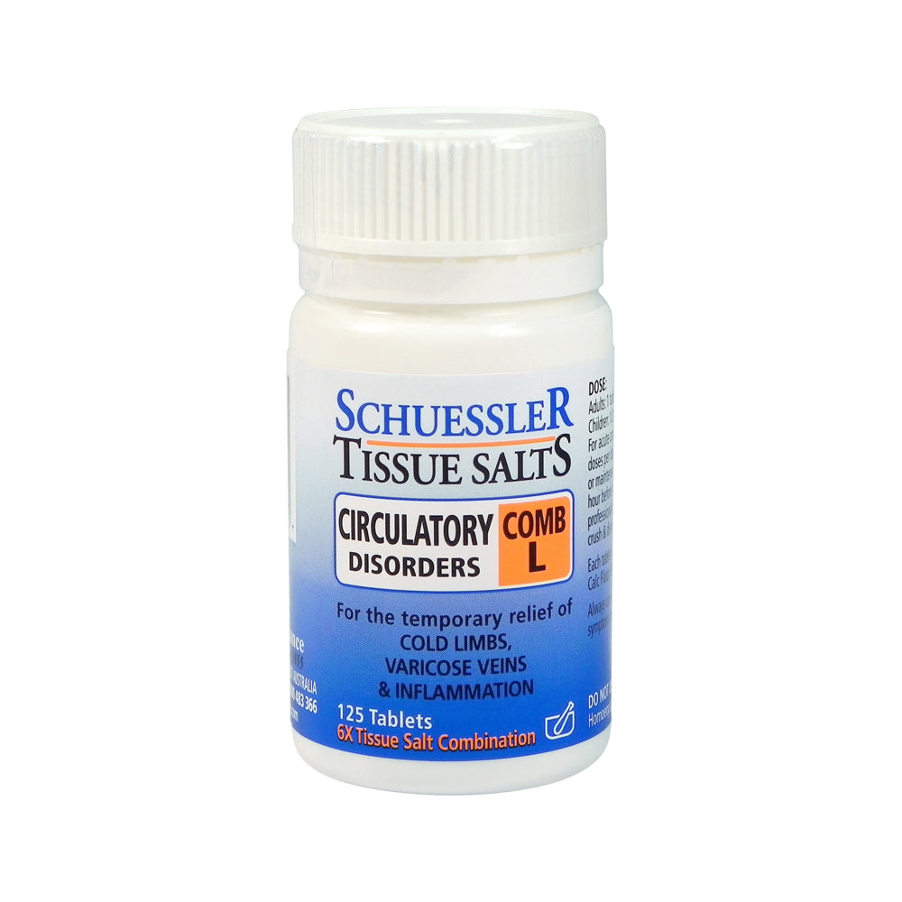 Martin Pleasance Tissue Salts Comb L (Circulatory Disorders) 125t