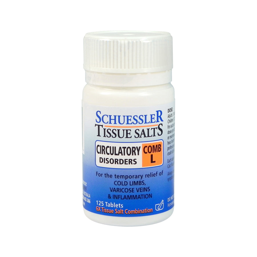 Martin Pleasance Tissue Salts Comb L (Circulatory Disorders) 125t