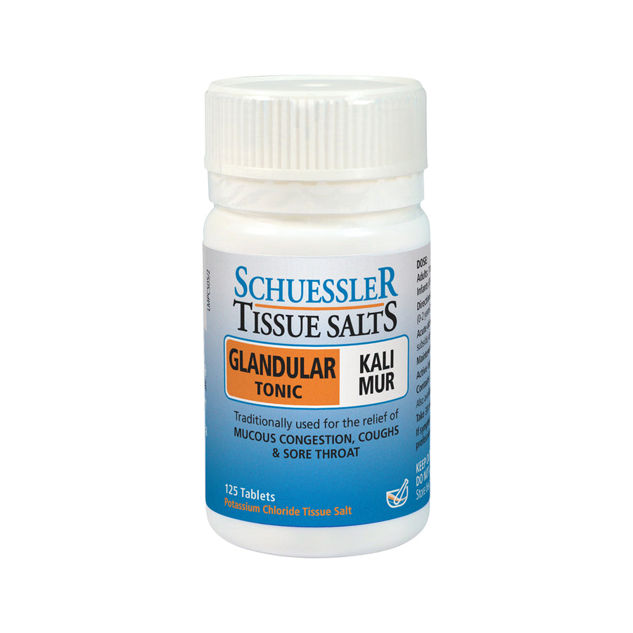 Schuessler Tissue Salts Glandular Tonic Kali Mur 125 Tablets