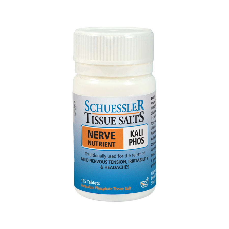 Schuessler Tissue Salts Nerve Nutrient Kali Phos 125 Tablets