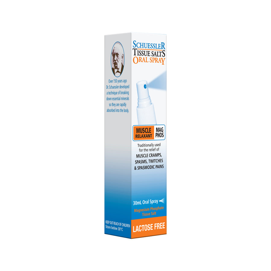 Schuessler Tissue Salts Oral Spray Muscle Relaxant Mag Phos Lactose Free