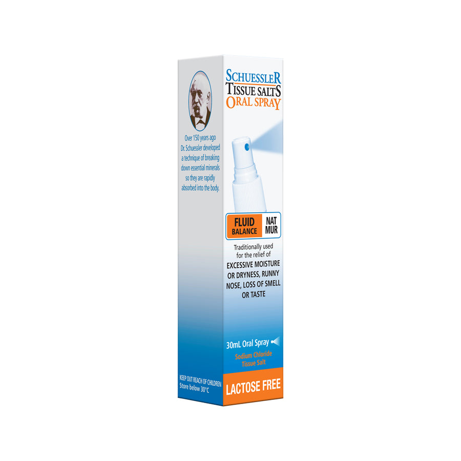 Martin Pleasance  Schuessler Tissue Salts Oral Spray Nat Mur Fluid Balance 30ml