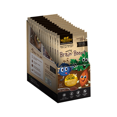 Mavella Superfoods Smoothie Brain Boost Organic Cacao Choc Taste Sachet 10g