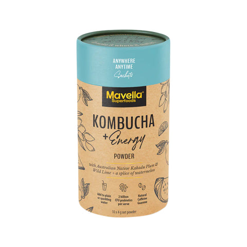 Mavella Superfoods Kombucha Plus Energy Powder Sachet  4g 10 Packs