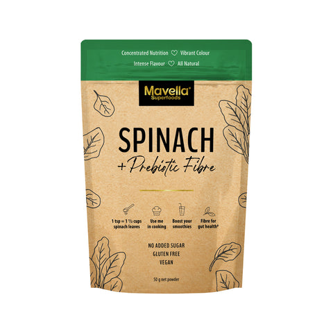 Mavella Superfoods Spinach Plus Prebiotic Fibre Powder 50g