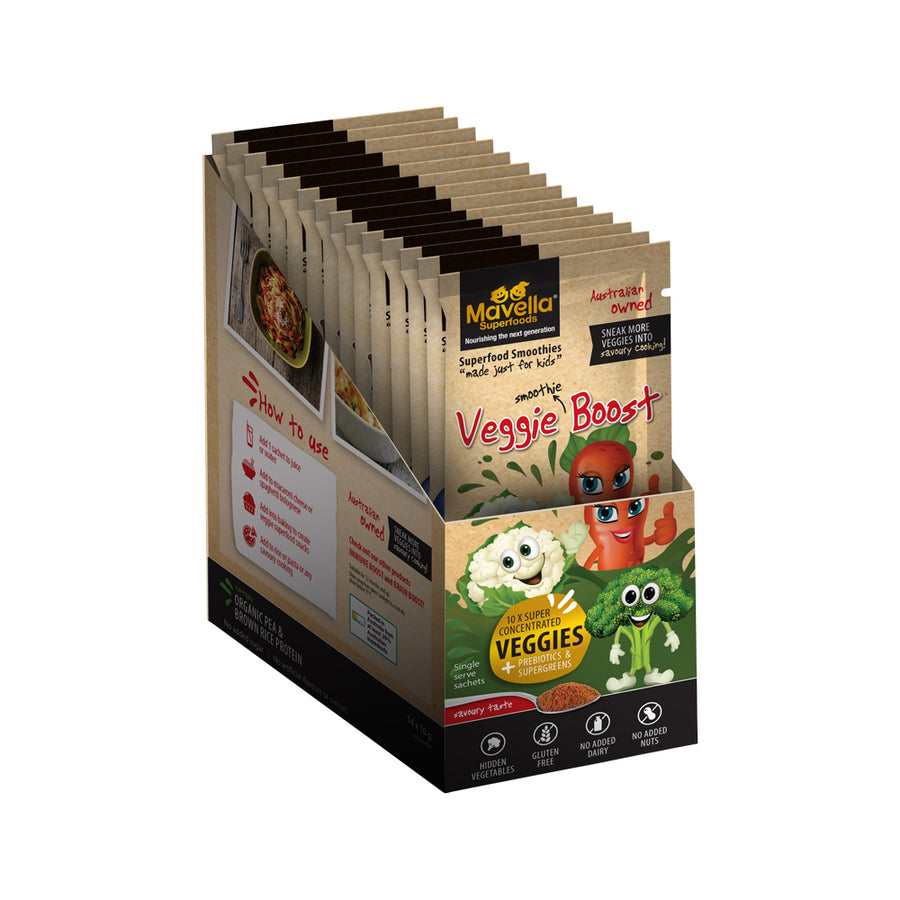 Mavella Superfoods Veggie Superfood Boost Savoury Sachet 10g x 14 Display