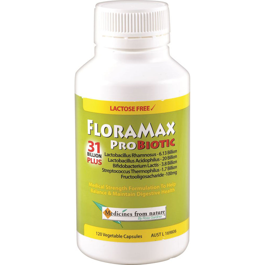 Medicines from Nature FloraMax Probiotic 120 Vegetable Capsules