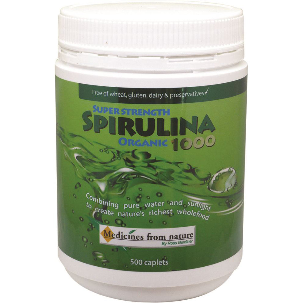 Medicines From Nature Org Spirulina Super Strength 1000 500c