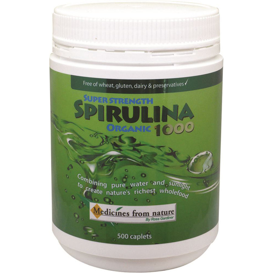 Medicines From Nature Org Spirulina Super Strength 1000 500c