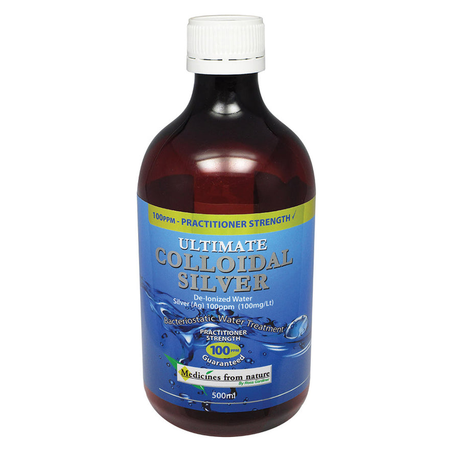 Medicines From Nature Ultimate Colloidal Silver Prac Strength 100ppm 500ml