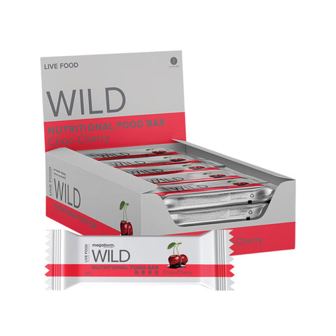 MegaBurn Nutritional Live Food Bar Wild (Choc-Cherry) 50g x 10 Display