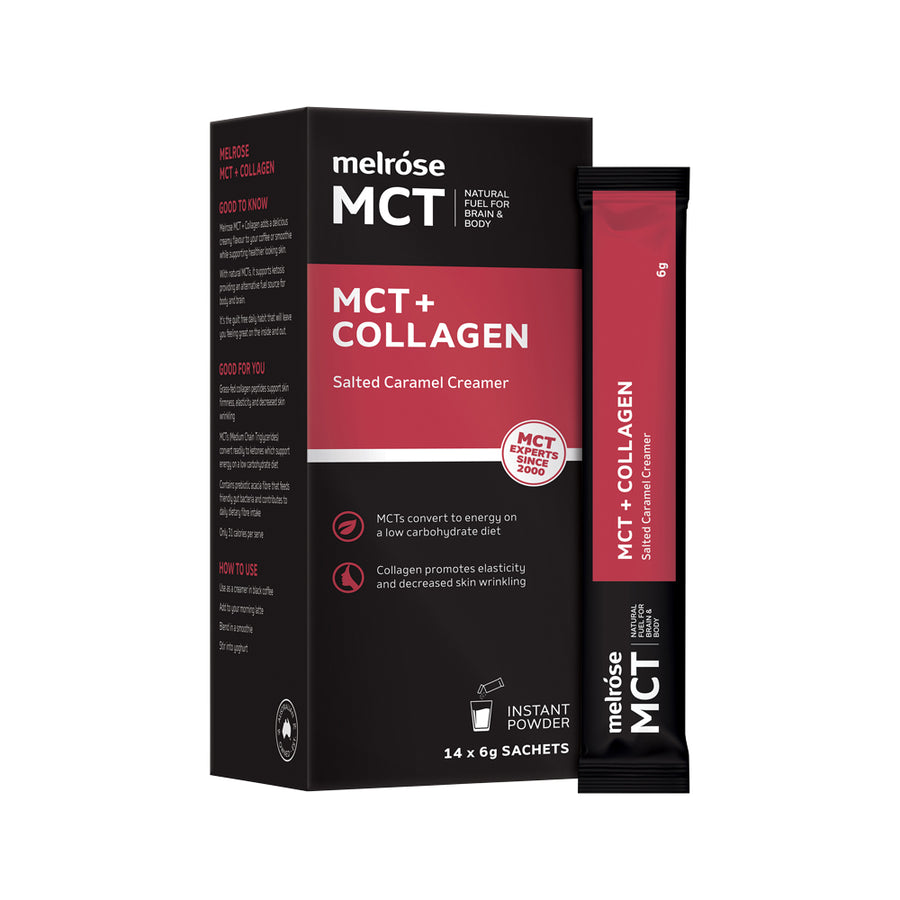 Melrose MCT MCT Plus Collagen Salted Caramel Creamer 6g Sachets
