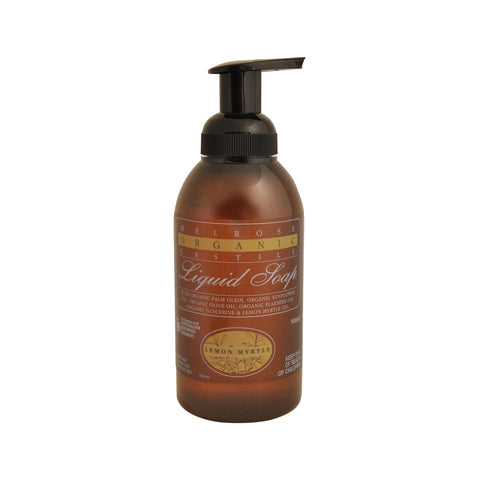 Melrose Castle Organic Lemon Myrtle Liquid Soap Pump 500mL