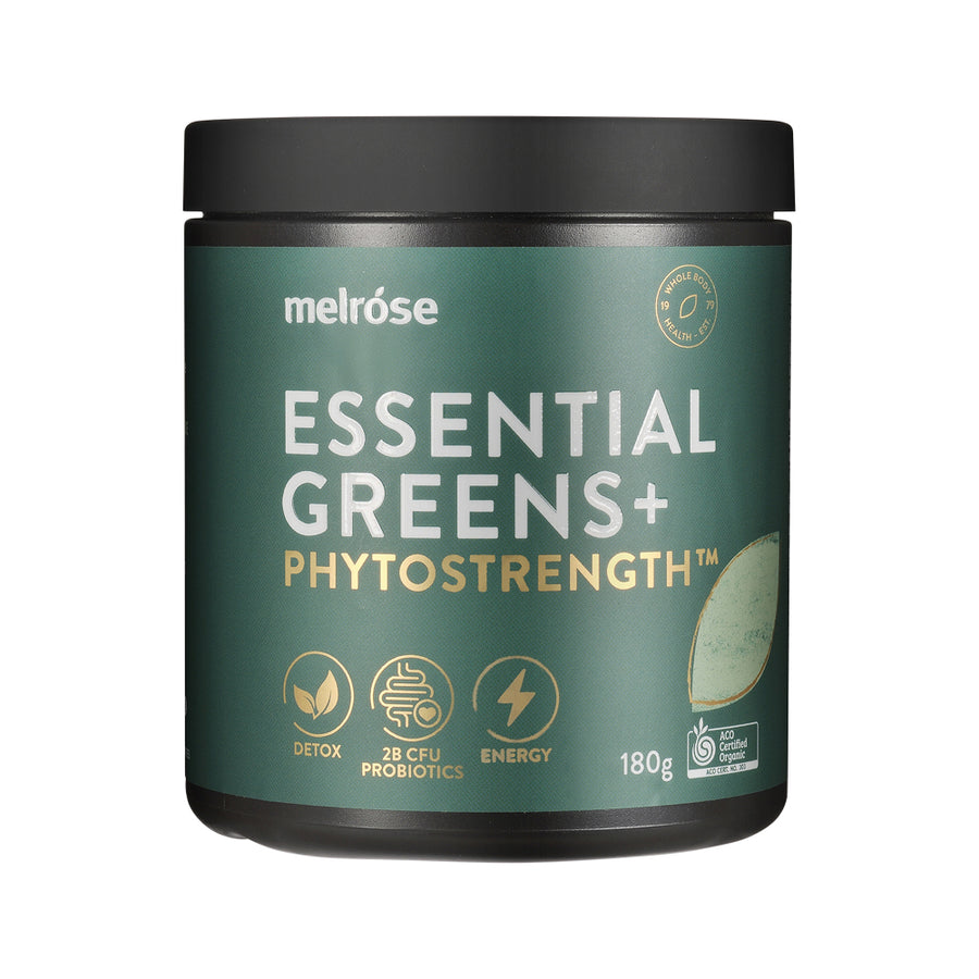 Melrose Organic Essential Greens Plus Phytostrength Powder 180g