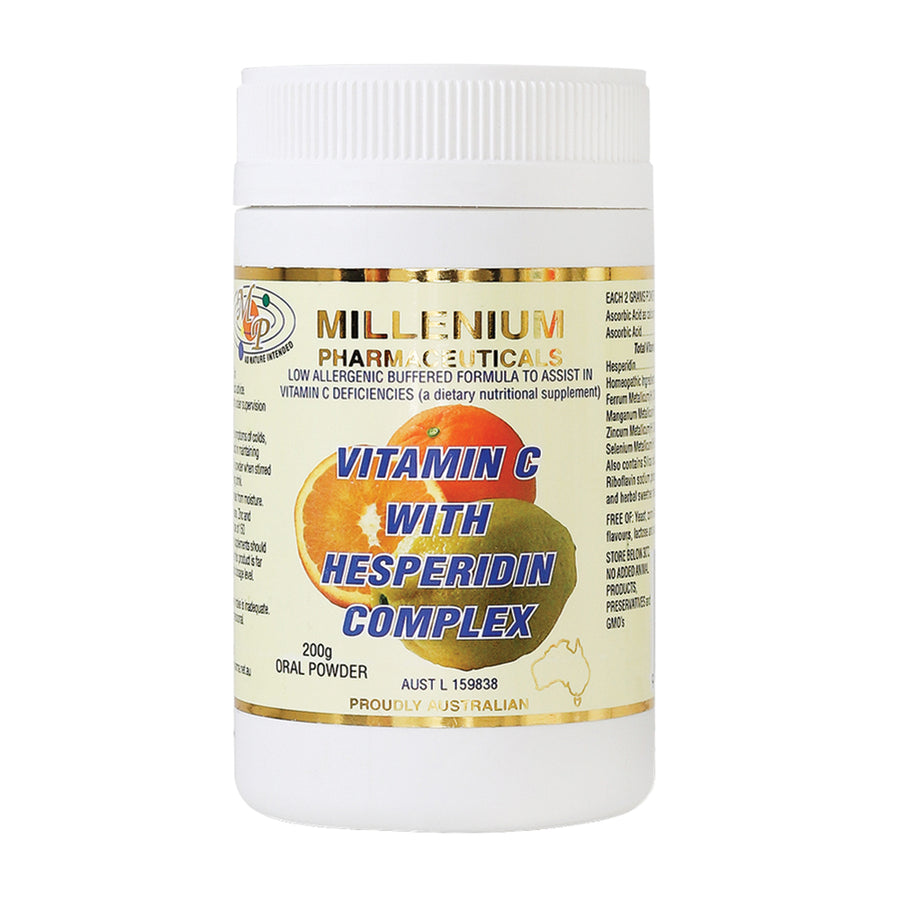 Millenium Pharmaceuticals Vitamn C w Hesperidin Complx 200g