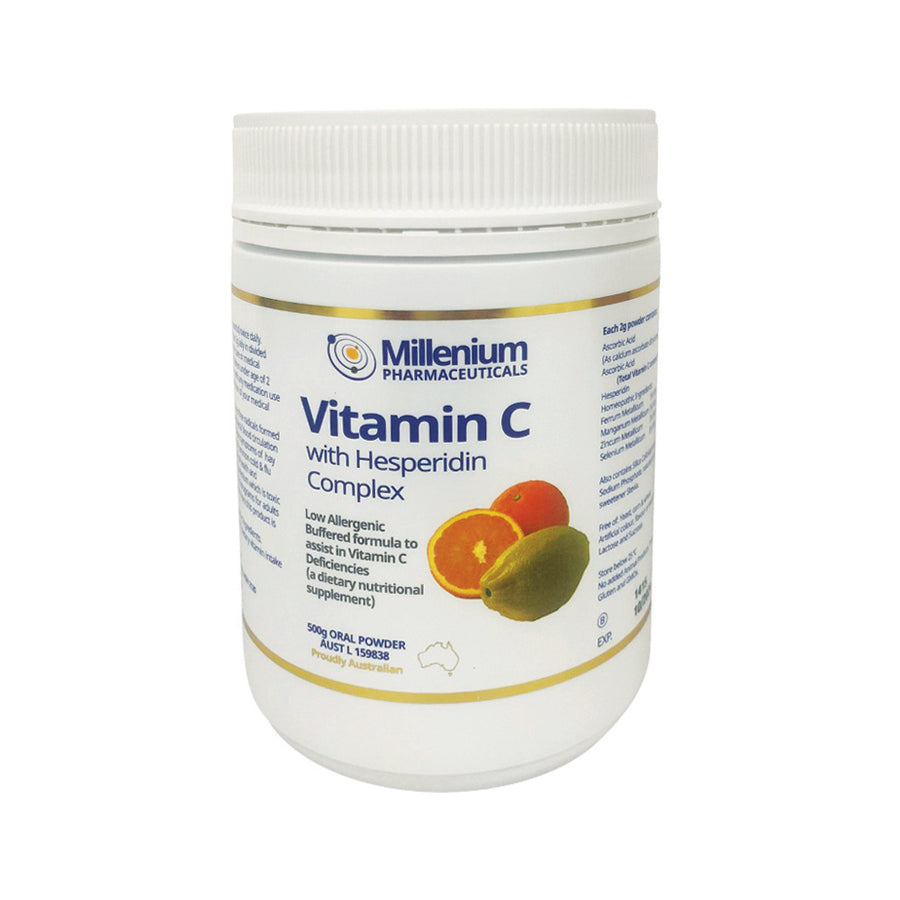 Millenium Pharmaceuticals White Vitamin C with Hesperidin Complex 500g