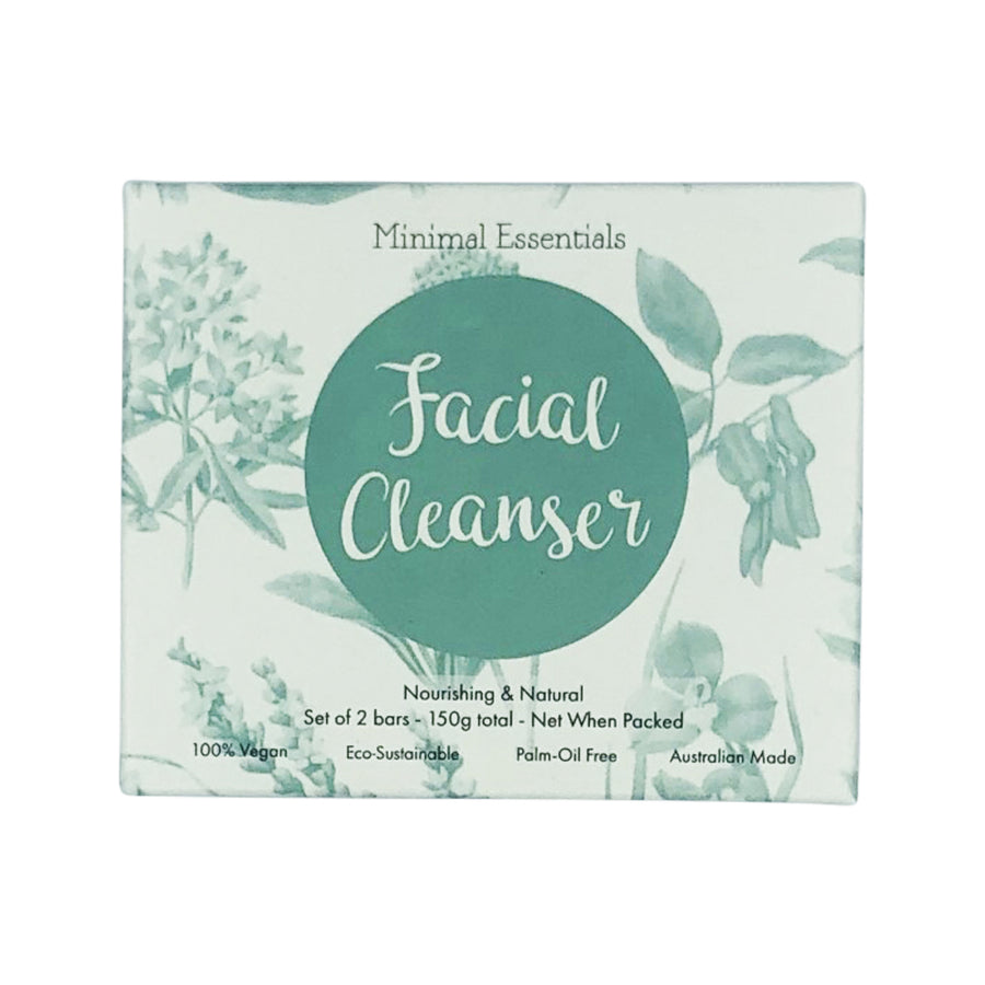 Minimal Essentials Bar Facial Cleansing x 2 Pack (150g net)