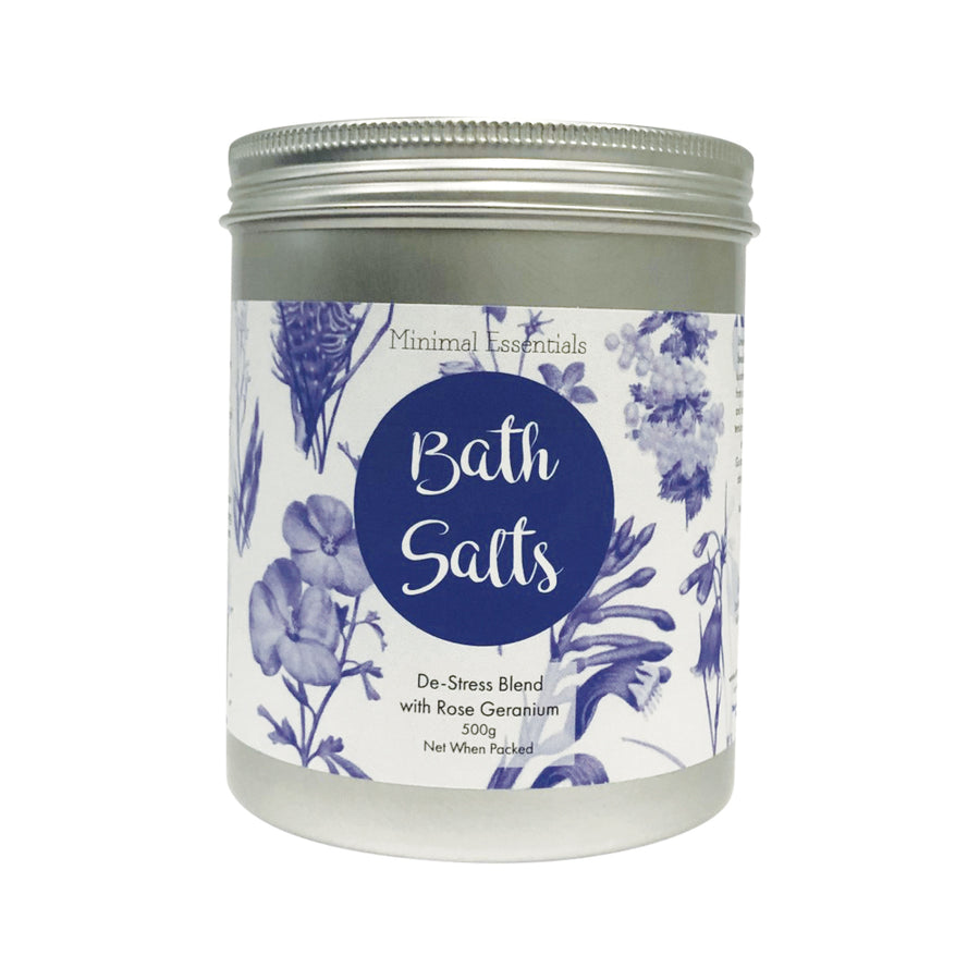 Minimal Essentials Bath Salts De-Stress 500g
