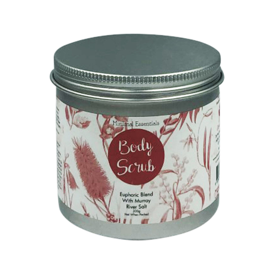 Minimal Essentials Body Scrub Euphoric Blend with Murray River Salt 300g