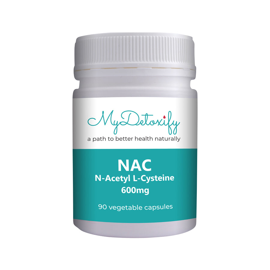 MyDetoxify NAC (N Acetyl L Cysteine) Capsules 90vc
