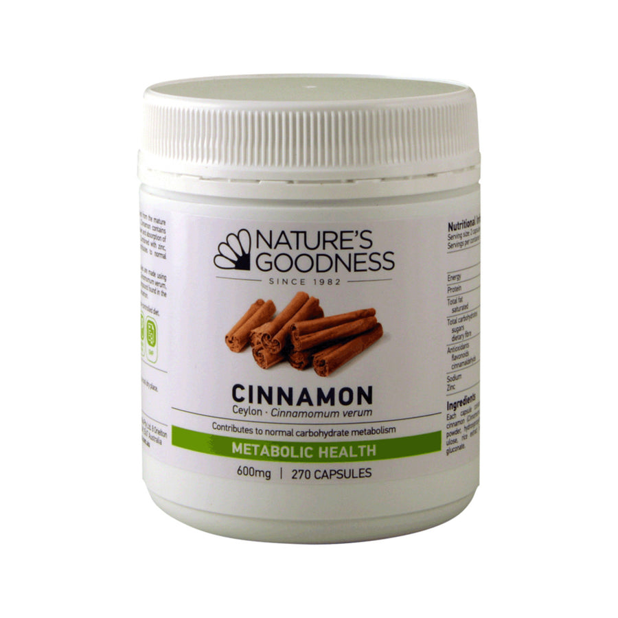 Nature's Goodness Cinnamon 600mg 270 Capsules