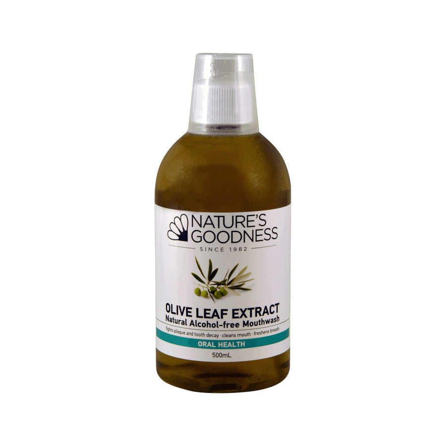 Nat Goodness Mouthwash Olive Leaf Extract 500ml