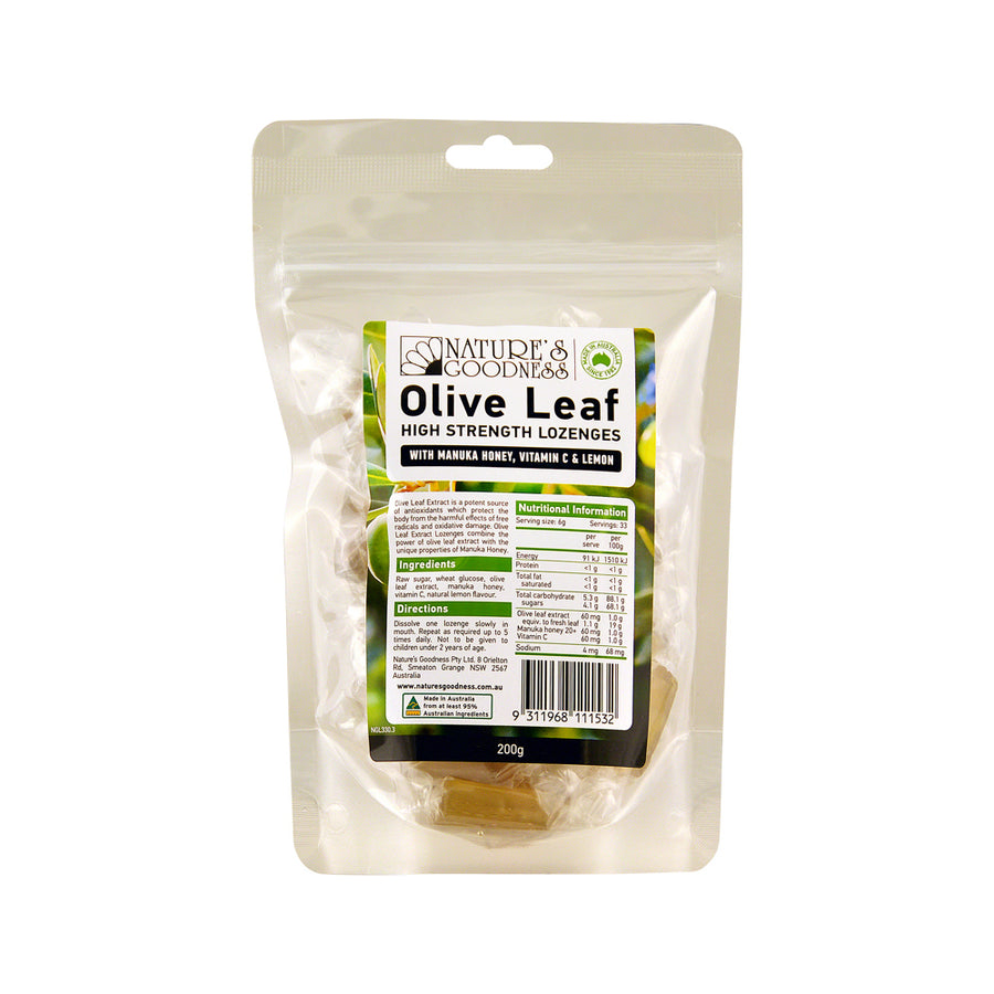 Nature's Goodness Olive Leaf High Strength Lozenges 200g