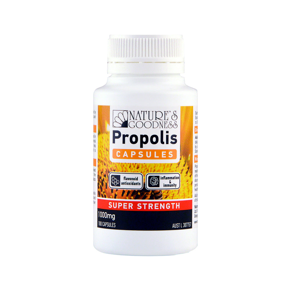 Nat Goodness Propolis Capsules Super Strength 1000mg 100c