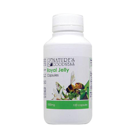 Nat Goodness Royal Jelly Capsules 1000mg 100c