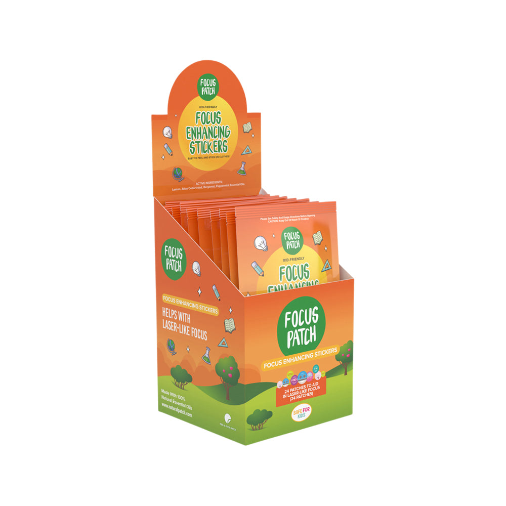 Focus Patch Eco Friendly Focus Enhancing Stickers x 24 Patches x 30 Display