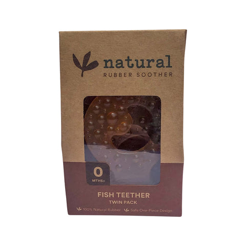 Nat Rubber Soother Teether Fish Twin
