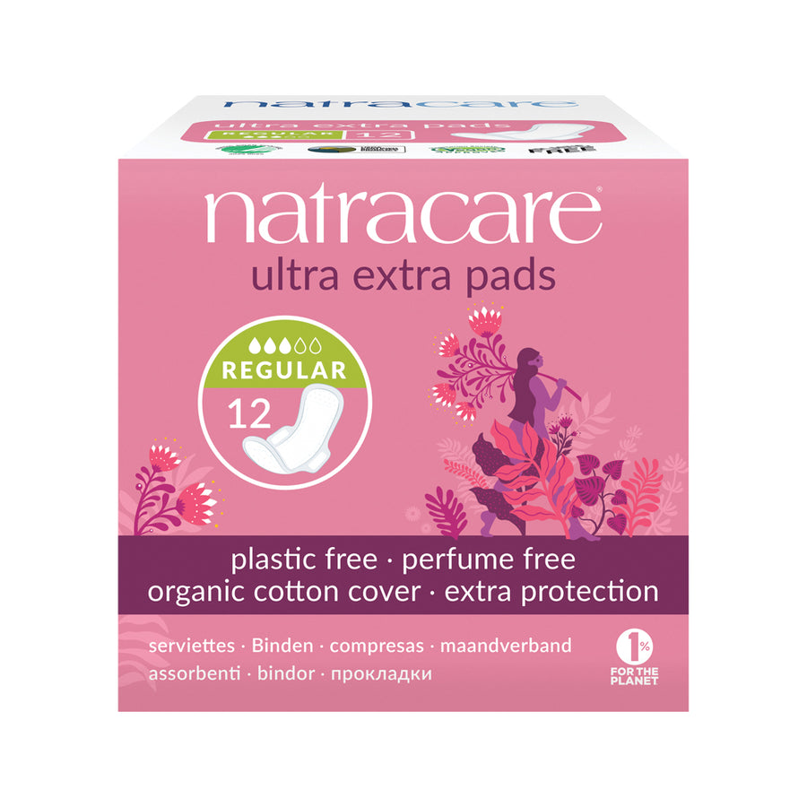 Natracare Ultra Extra Pads Regular 12 Packs