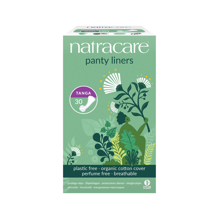 Natracare Panty Liners w Org Cotton Cover Tanga x 30 Pack
