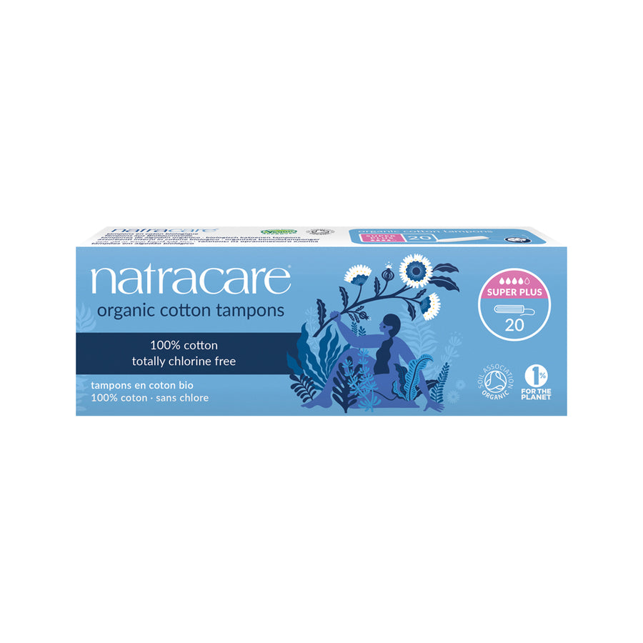 Natracare Tampons Org Cotton Super Plus x 20 Pack