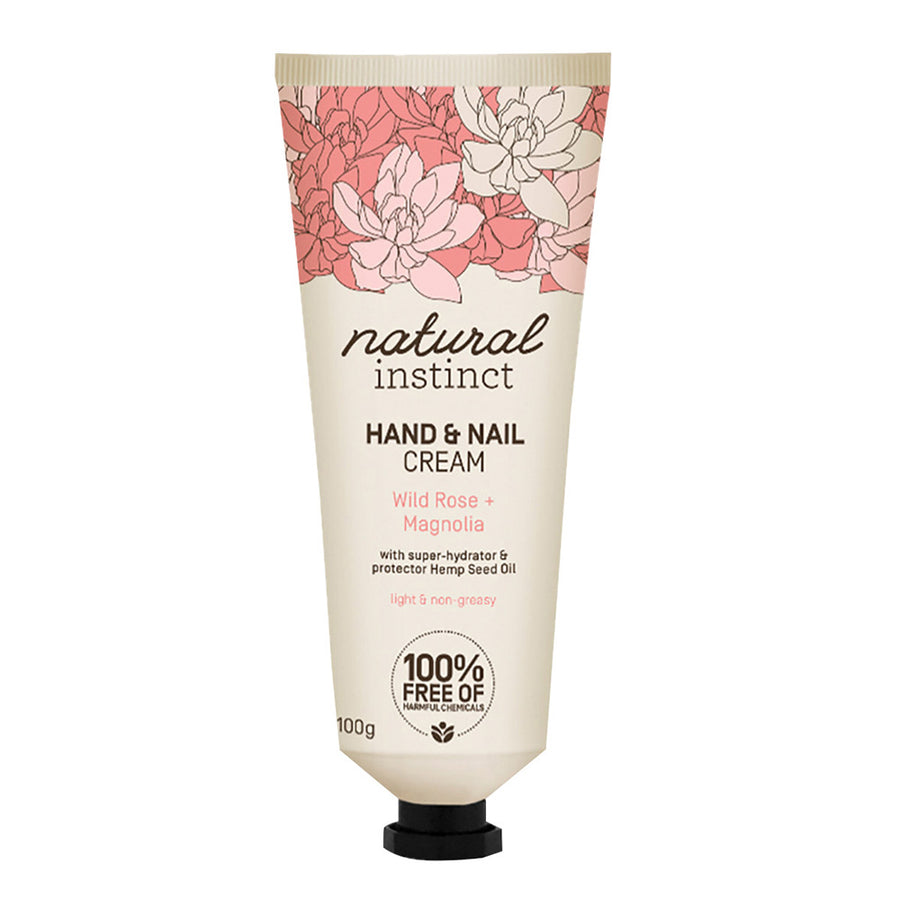 Natural Instinct Hand and Nail Cream Wild Rose plus Magnolia 100g
