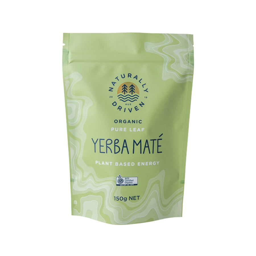 Naturally Driven Org Yerba Mate Tea Pure Leaf 150g