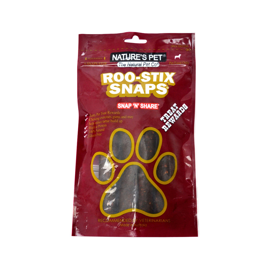 Nature's Pet Roo Stix Snaps x 6 Pack